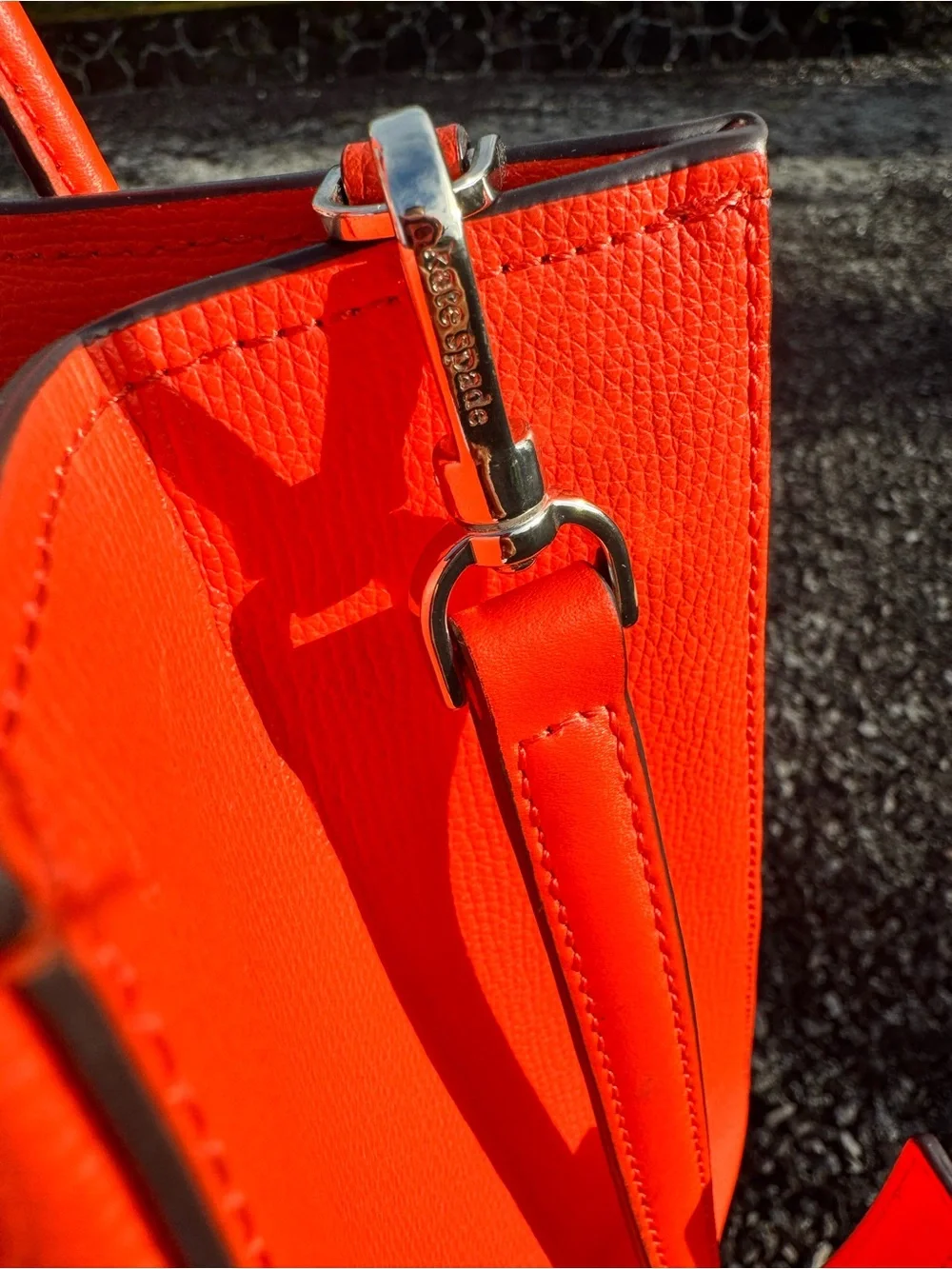 Kate Spade New York Bright red-orange Crossbody/Tote